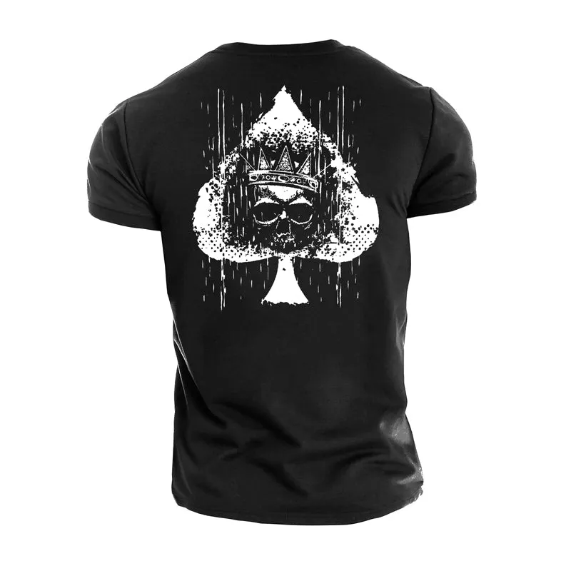 Spades Skull Cotton T-Shirt