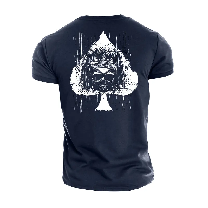 Spades Skull Cotton T-Shirt