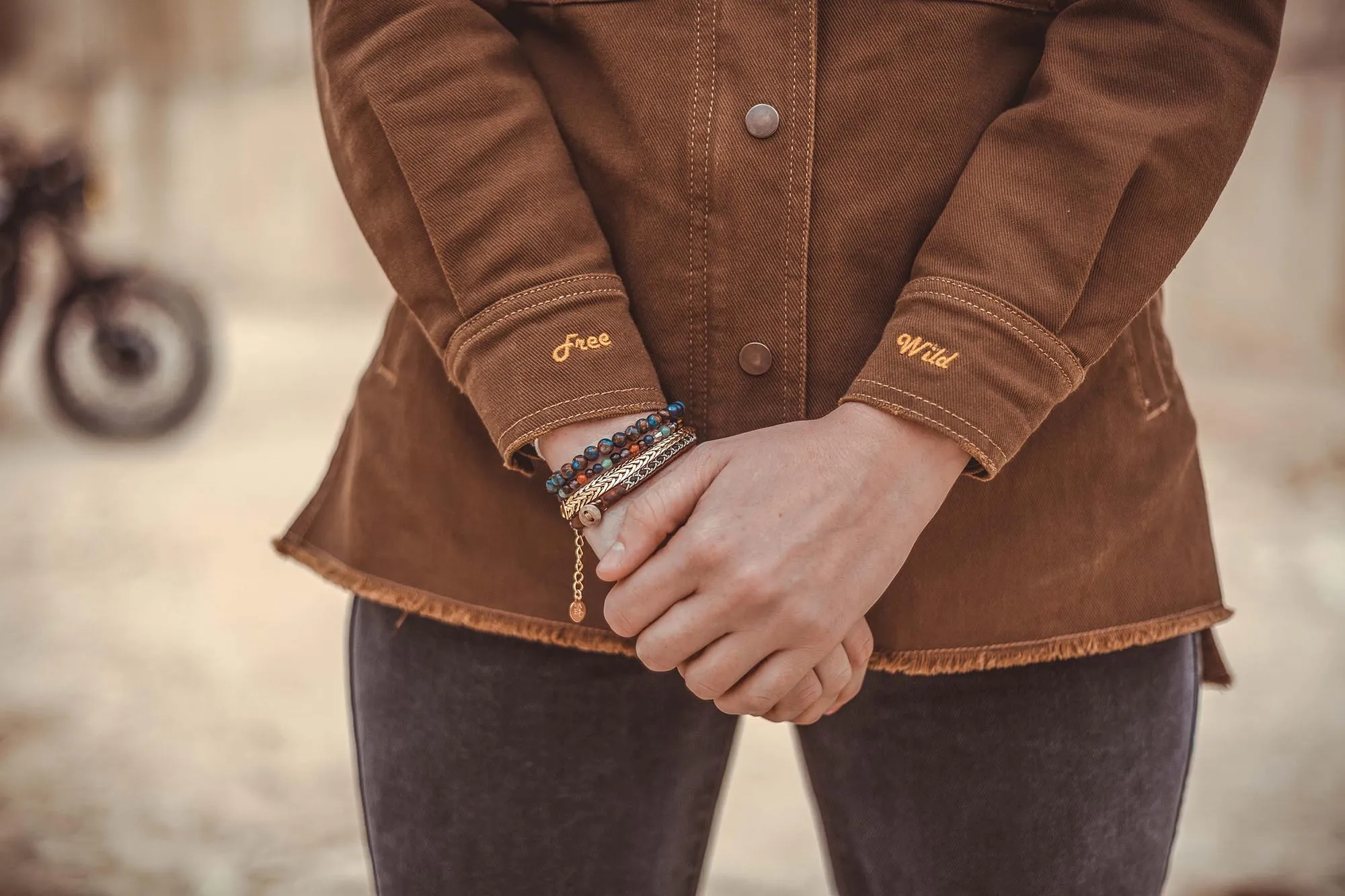 Wildust Sisters Armalith Moto Riding Shirt - Khaki