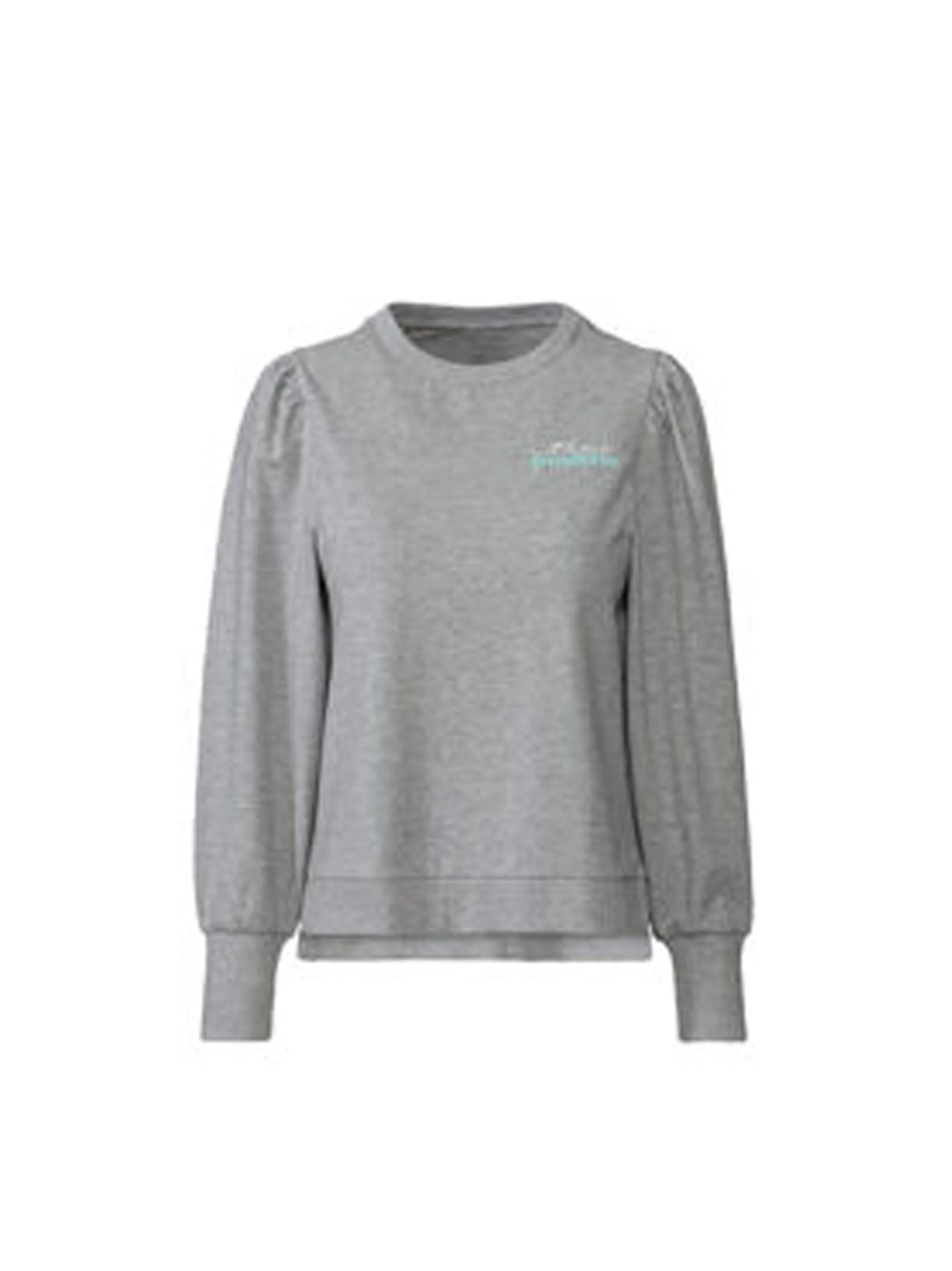 Women's Printed Sweatshirt,Light Grey