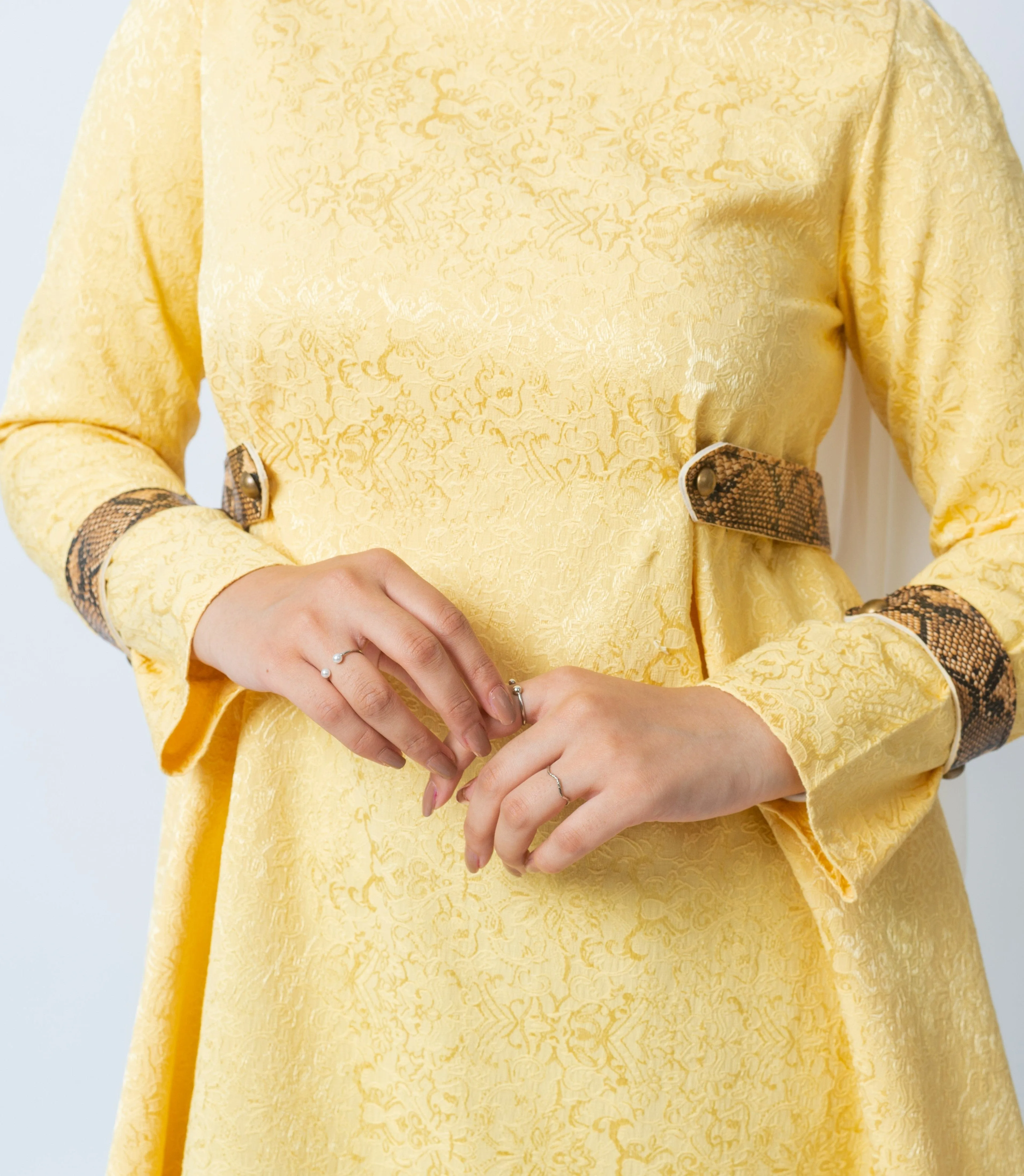 Yellow short dress